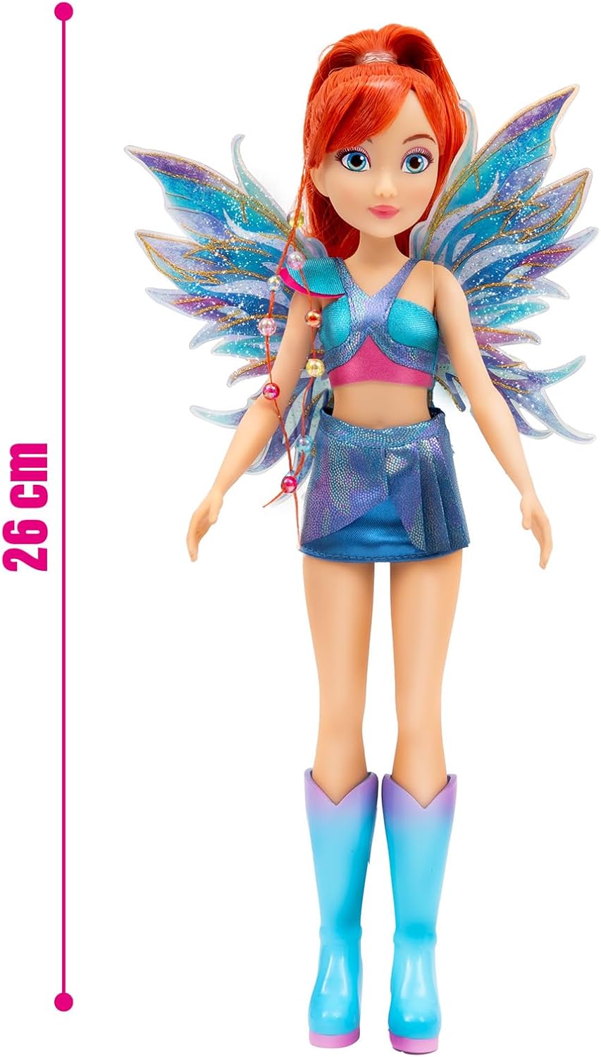 Thumbnail 2 de Winx, Poupée articulée 26 cm – Bloom, série Fairy, modèle Fairy – bleu