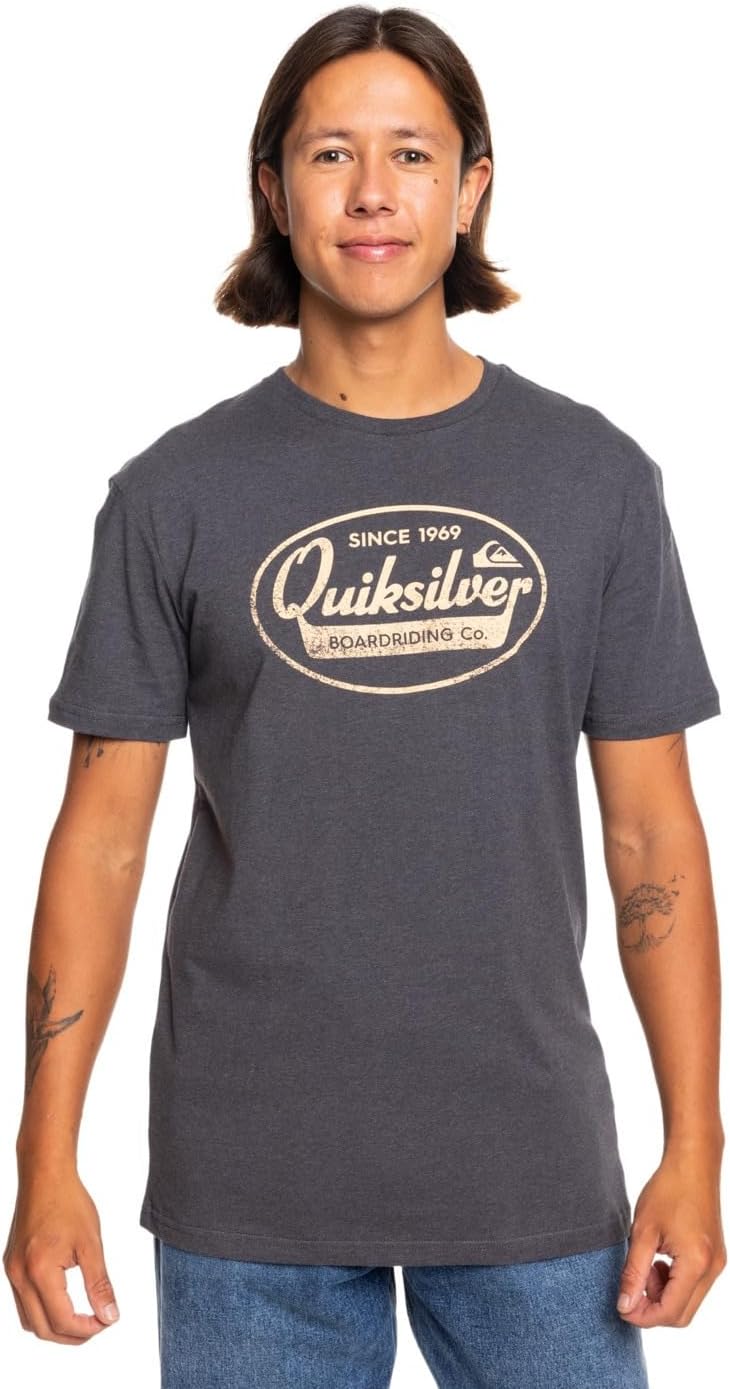 Detalle de Quiksilver What We Do Best – T-Shirt Homme en coton léger, coupe régulière