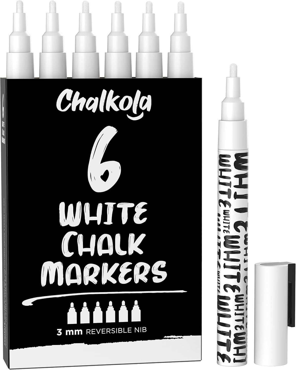 Imagen de Chalkola Stylo Craie Blanc 6x en OfertitasTOP