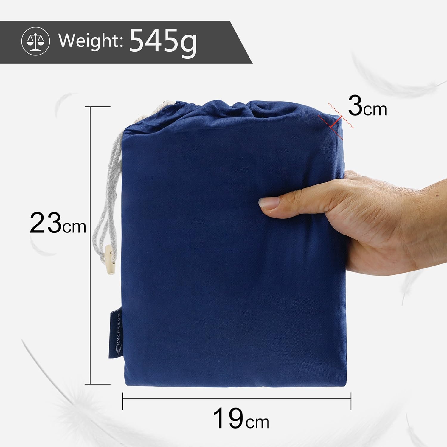 Thumbnail 6 de MYCARBON Travel Sleeping Bag Liner – 100% Cotton, 220 x 90cm