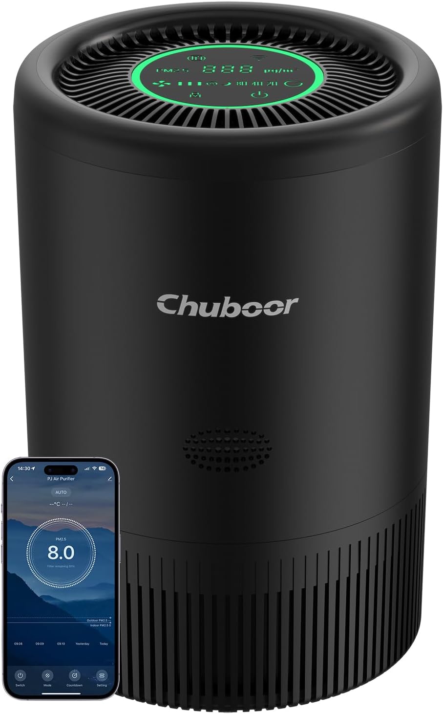 Detalle de Chuboor PJ08 Smart Air Purifier for Bedroom and Home