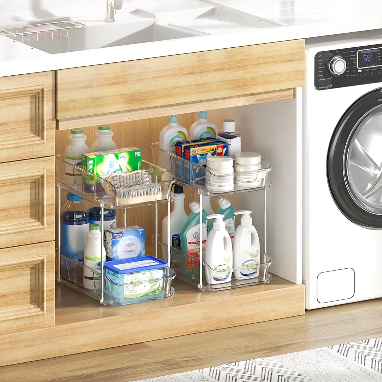 Thumbnail 6 de Delamu 2-Tier Under Sink Organizers, 2-Pack ⚙