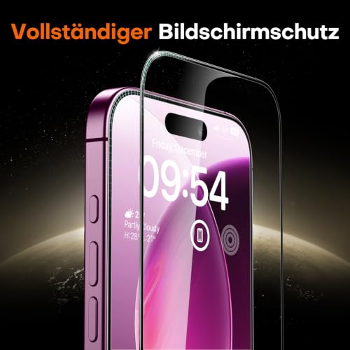 Thumbnail 6 de TOCOL Panzerglas für iPhone 18 Pro 6,3 Zoll – einfache Montage und 9H-Schutz