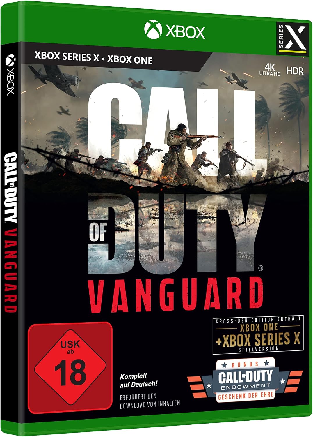 Detalle de Xbox Call of Duty: Vanguard – gra FPS na Series X z kampanią i trybem Zombie