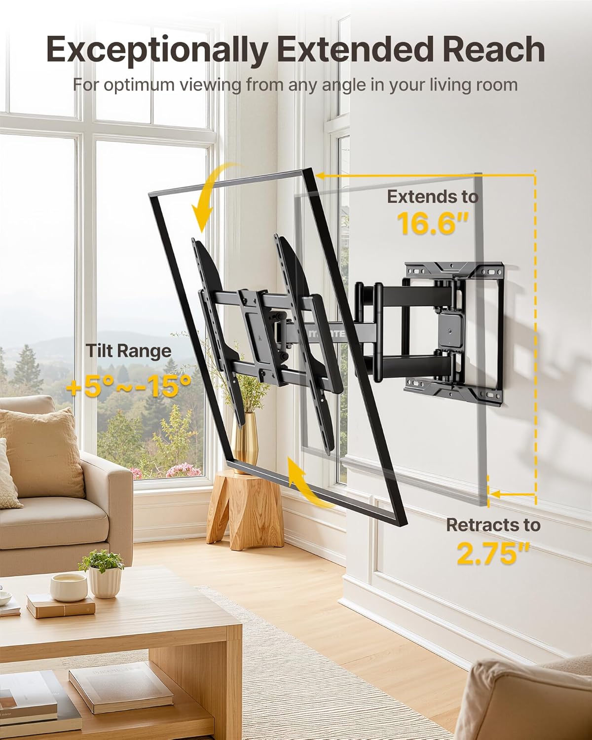 Thumbnail 4 de monTEK Heavy Duty TV Wall Bracket 75kg
