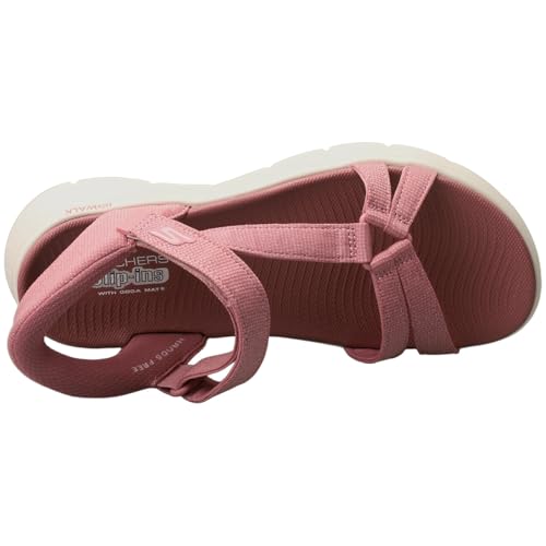 Thumbnail 7 de Skechers Mujer Go Walk Flex Sandal Illuminate Slip-In Mauve Textile 40 EU