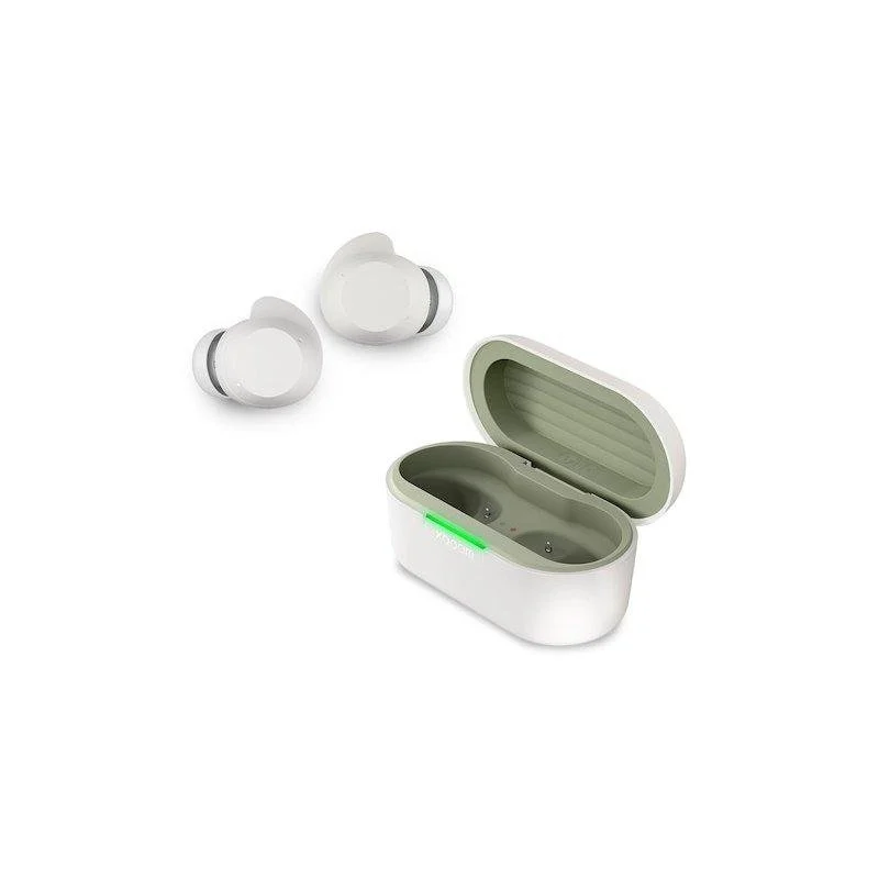 Detalle de LG Xboom Buds Lite: Auriculares inalámbricos Bluetooth con micrófono y controles táctiles (blancos)
