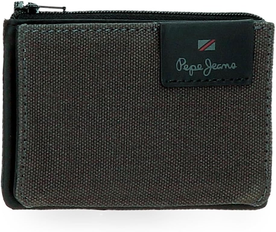 Detalle de Pepe Jeans Hilltop monedero tarjetero gris