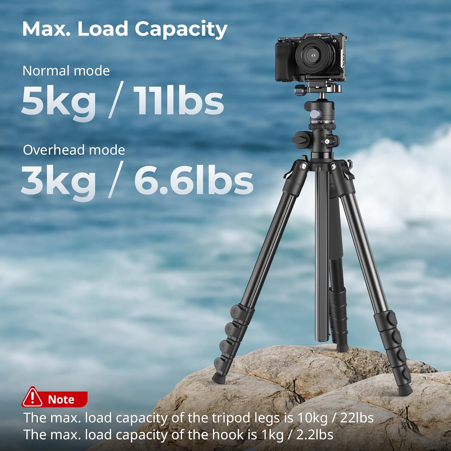 Thumbnail 4 de SMALLRIG CT25 164cm overhead tripod
