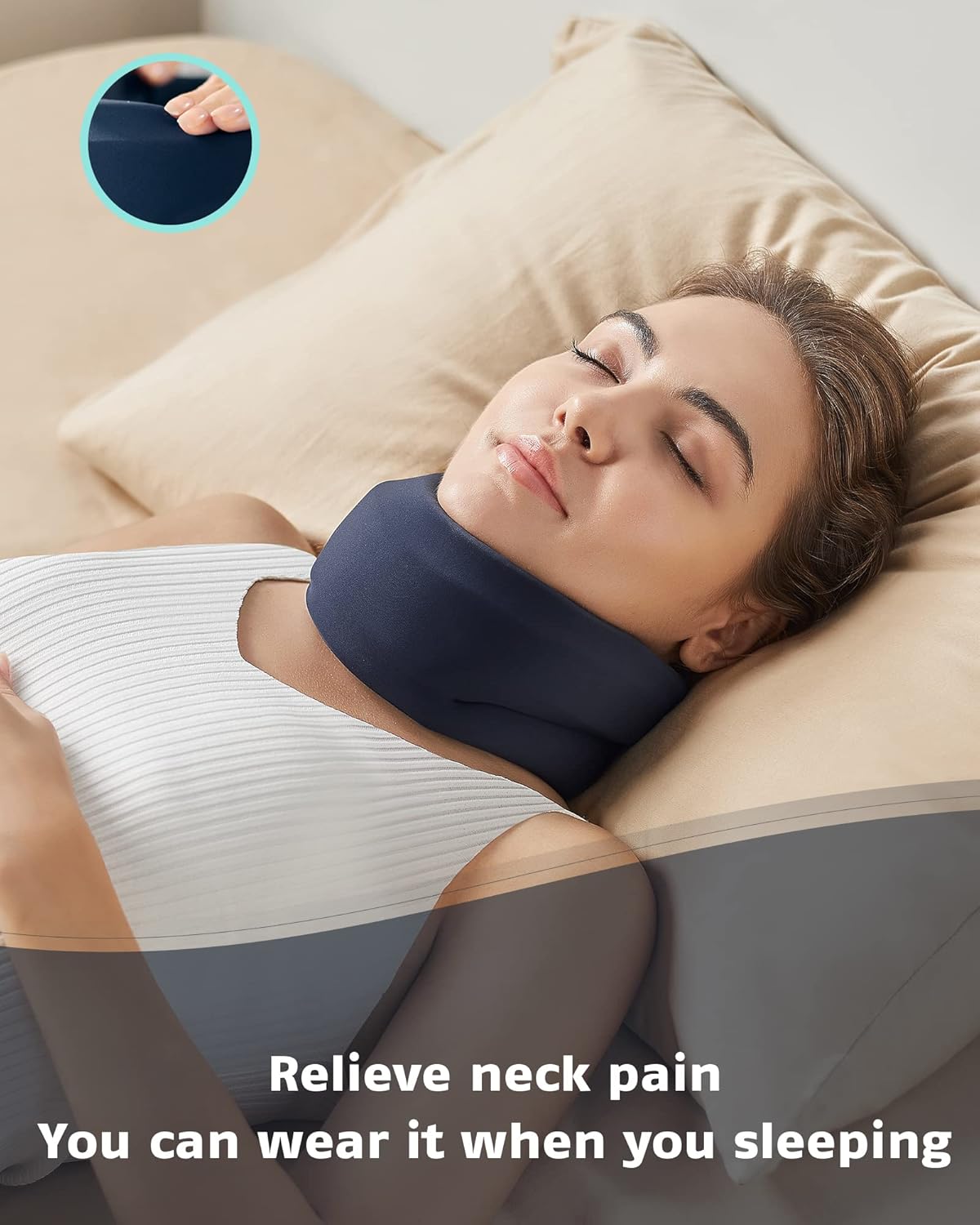 Thumbnail 3 de BLABOK Collare per dolore al collo e sostegno – supporto cervicale regolabile per comfort quotidiano