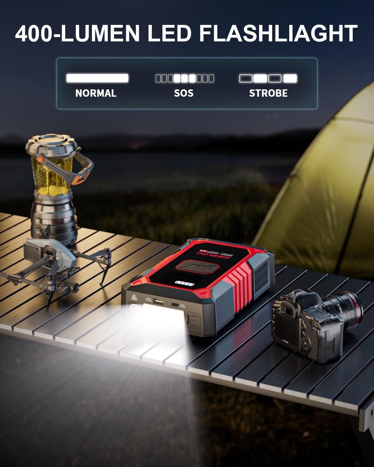 Thumbnail 6 de GOOLOO A3 Jump Starter with Air Compressor 3000A