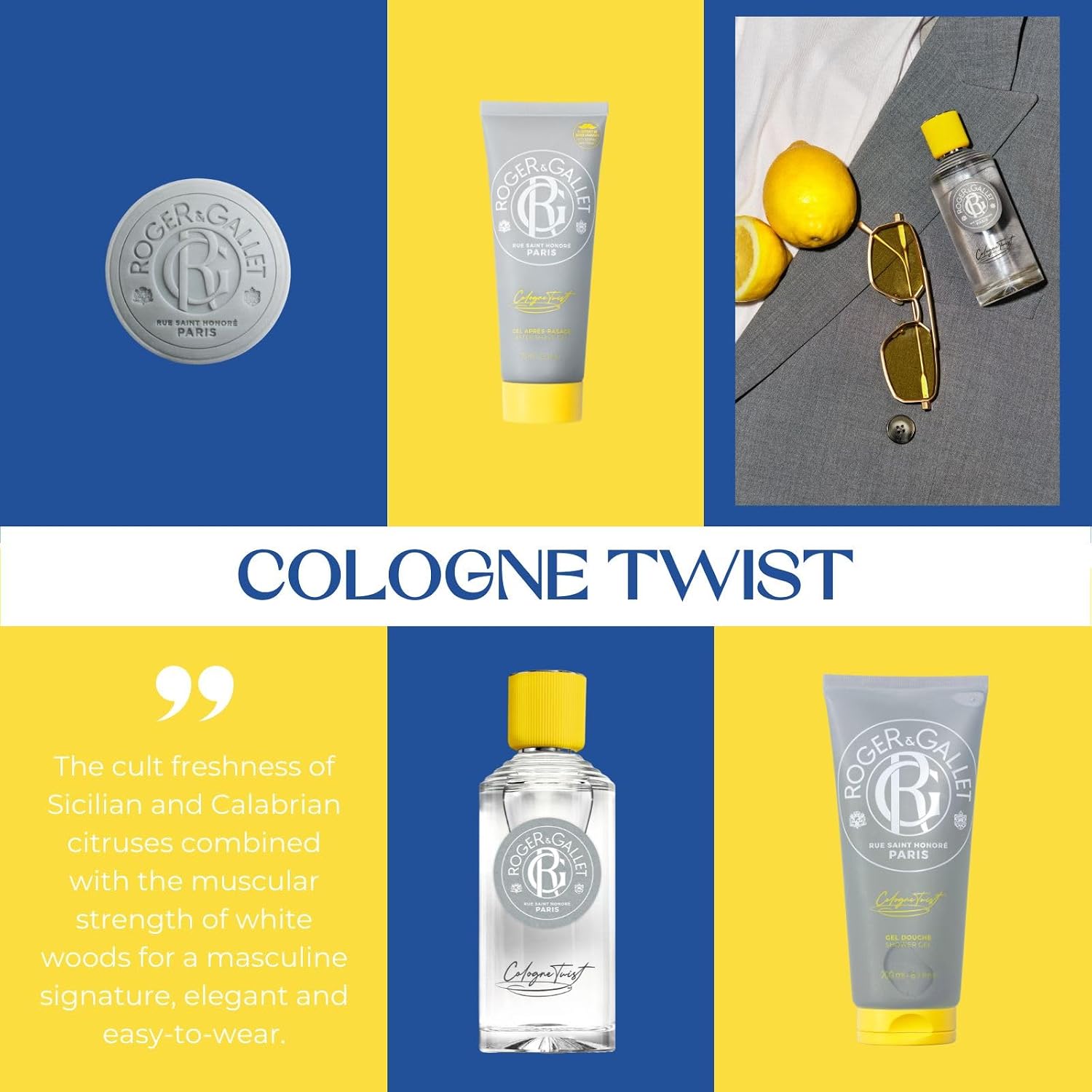 Detalle de Roger & Gallet Cologne Twist After Shave Gel, 75 ml