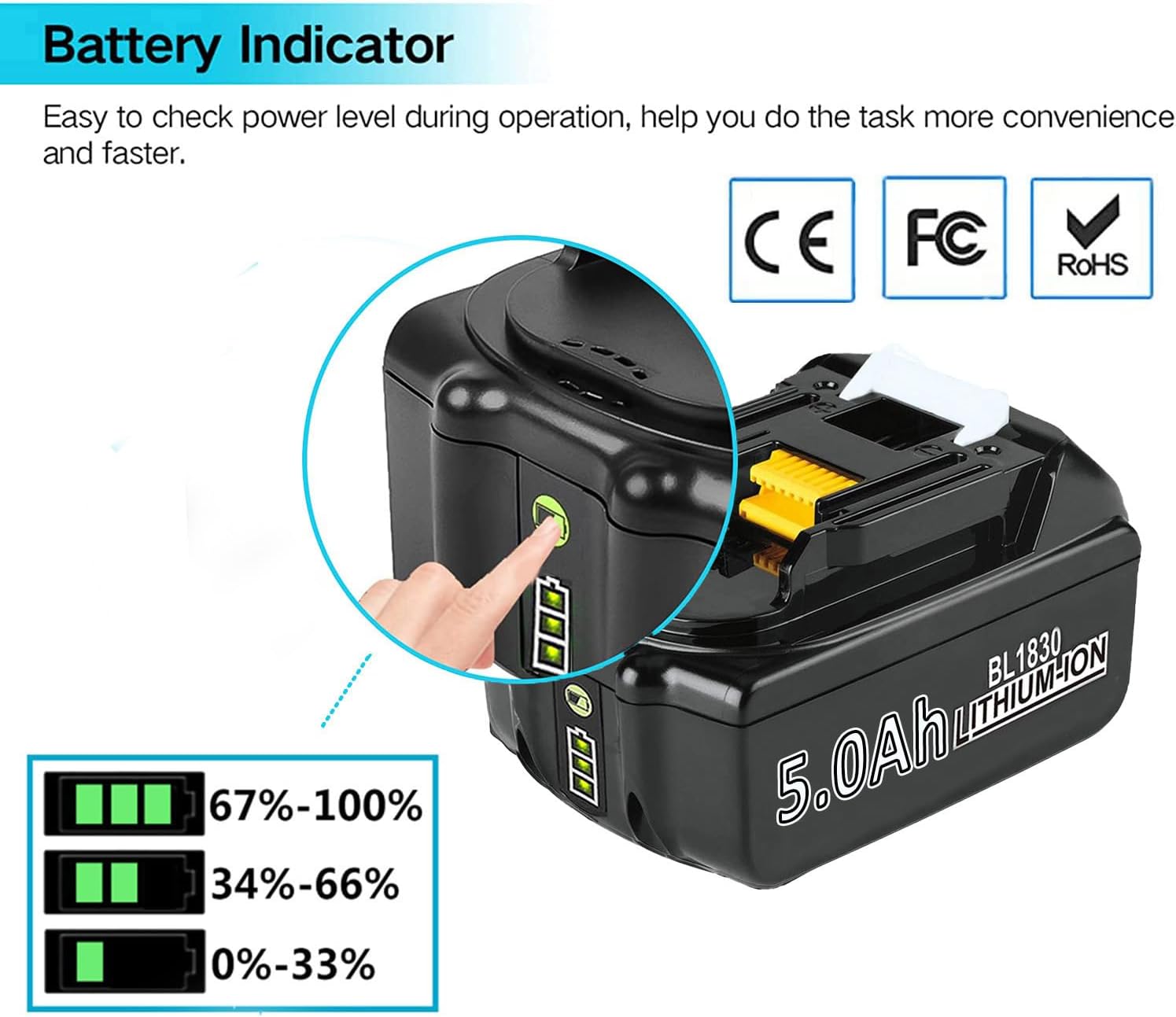 Thumbnail 3 de Makita 18V 5000mAh Ersatzakku ⛏