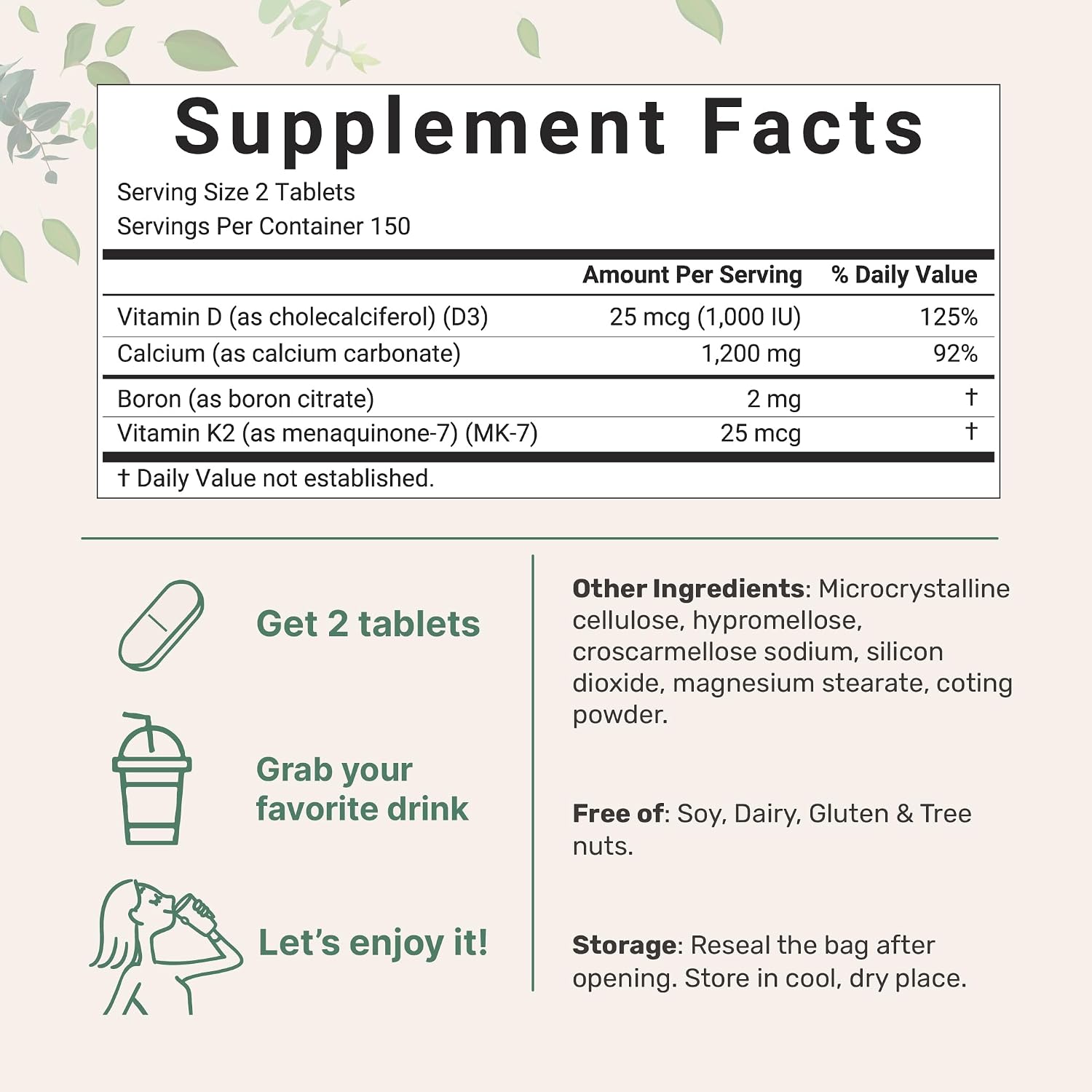 Thumbnail 1 de Micro Ingredients Calcium Supplement 300 Tablets
