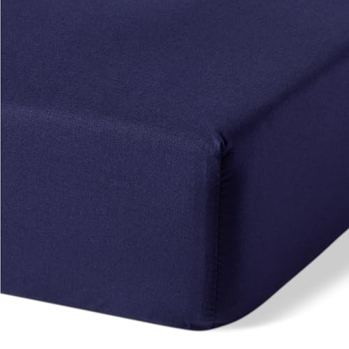 Detalle de Amazon Basics Housse de drap coton bio, 200 x 200 cm