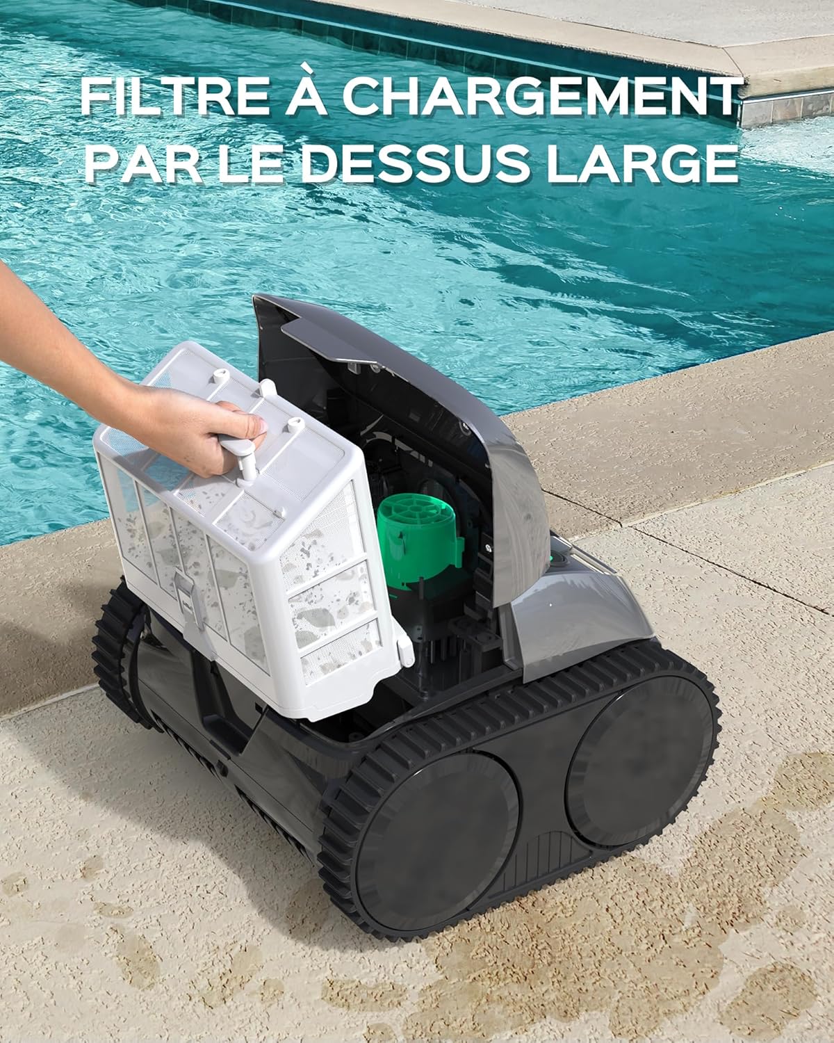 Thumbnail 4 de WYBOT C1-01 robot piscine sans fil 150 m²