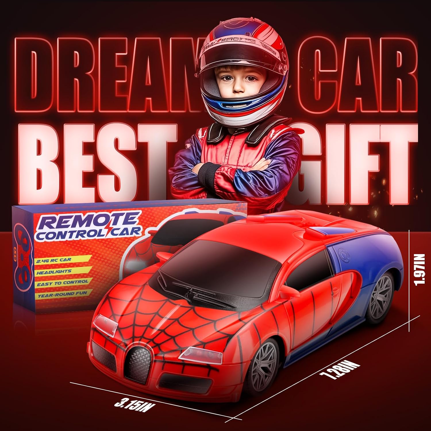 Thumbnail 2 de Aooess Spider RC Car for 3–8 Year Olds – Durable, Light-Up Remote Toy
