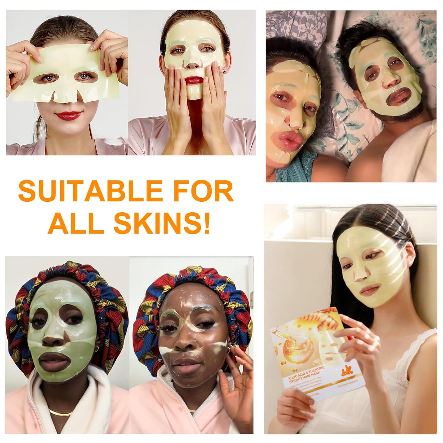 Thumbnail 5 de Kojic Acid Turmeric Brightening Mask 34 g x 4ea