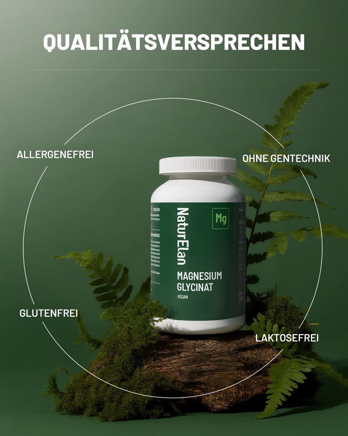Detalle 2 de Magnesium Glycinat Hochdosiert 300mg pro Tag 💊