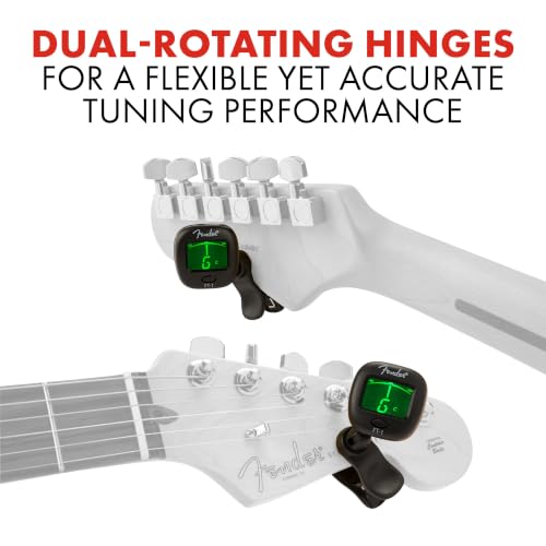 Detalle de Fender FT-1 Pro Gen 2 Clip-On Chromatic Tuner for Guitar, Bass & More