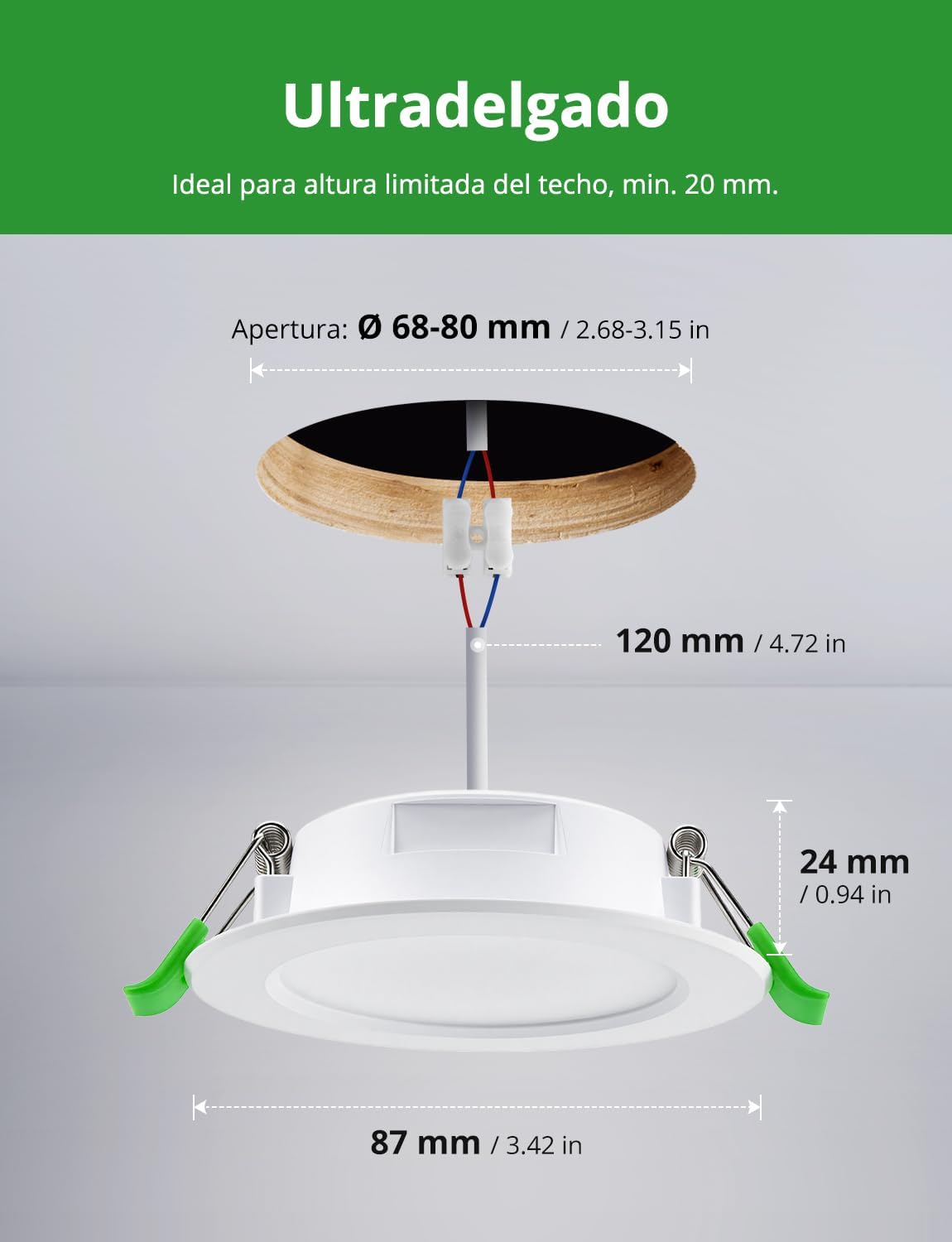 Thumbnail 1 de HOMEOW Downlight 5W Techo Empotrable Pack 10