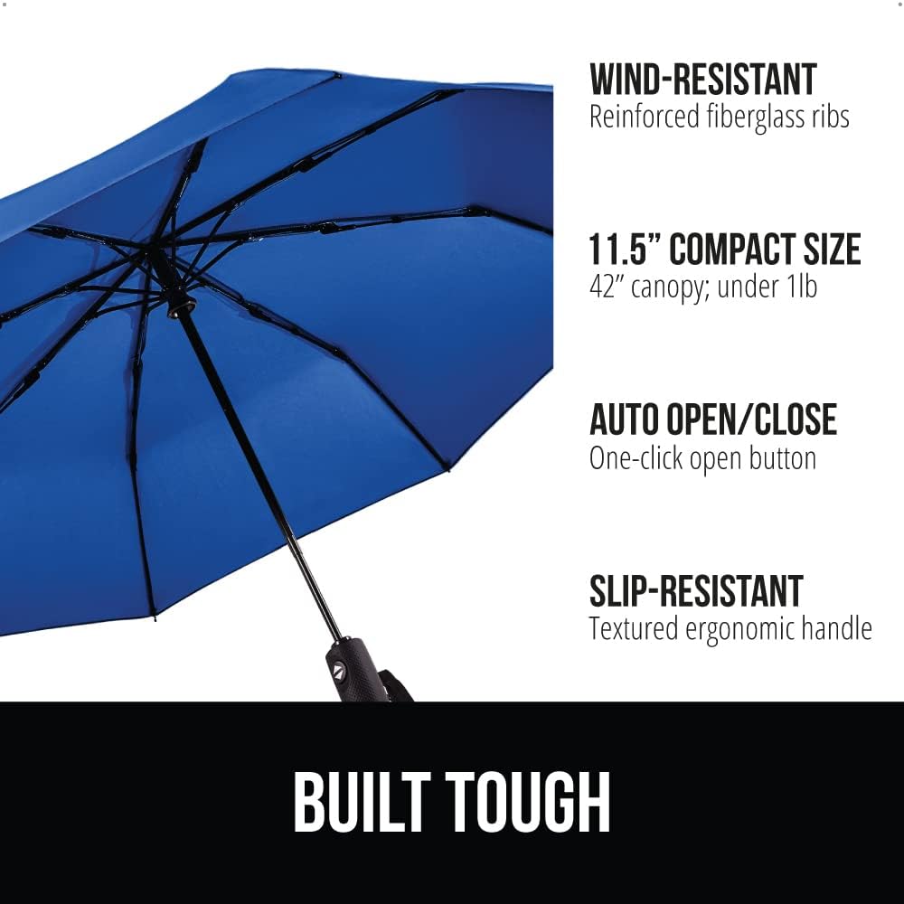 Thumbnail 1 de Gorilla Grip Windproof Compact Umbrella 42in