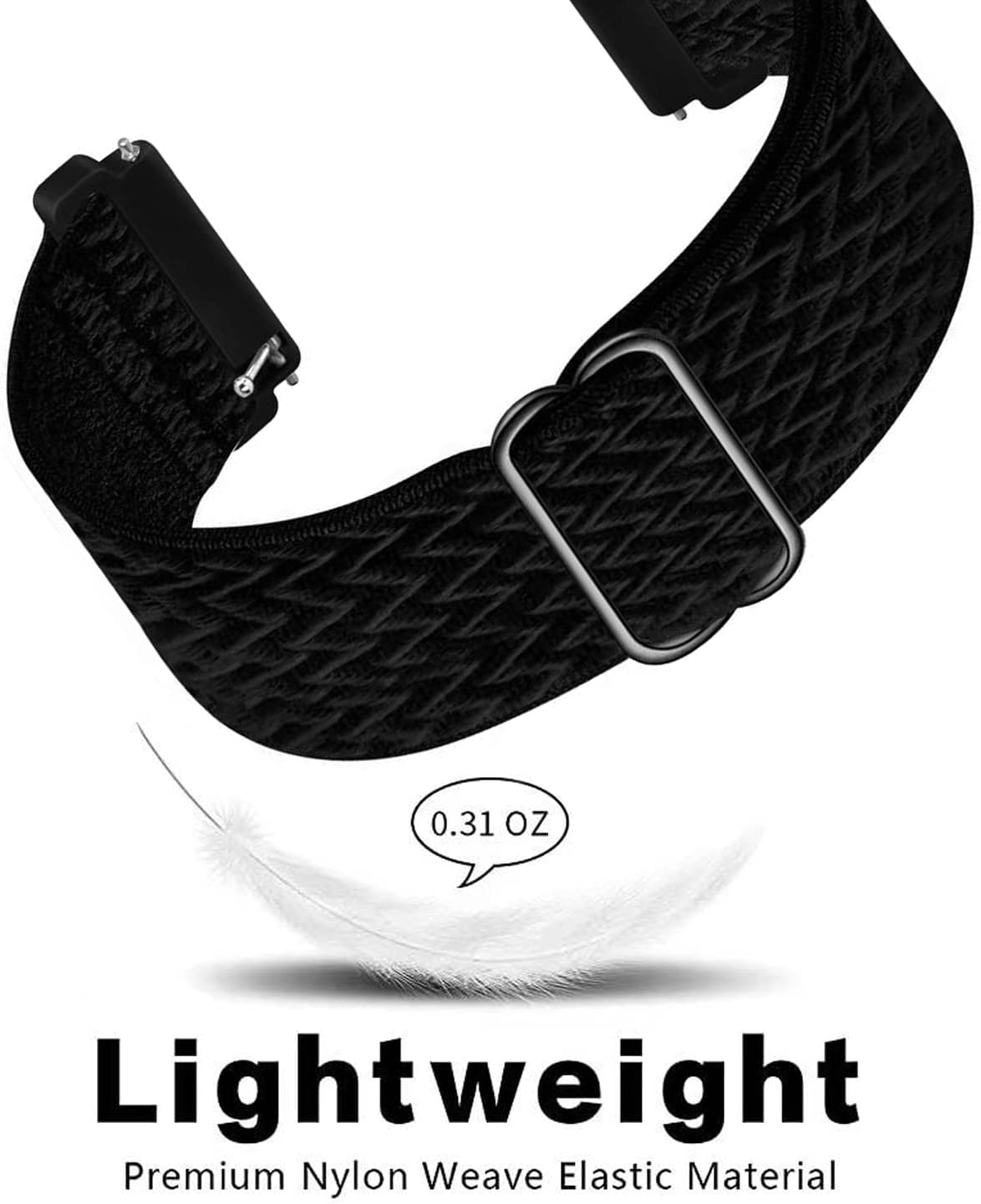 Thumbnail 1 de Elastic Nylon Strap 4‑Pack 18–22mm watch bands