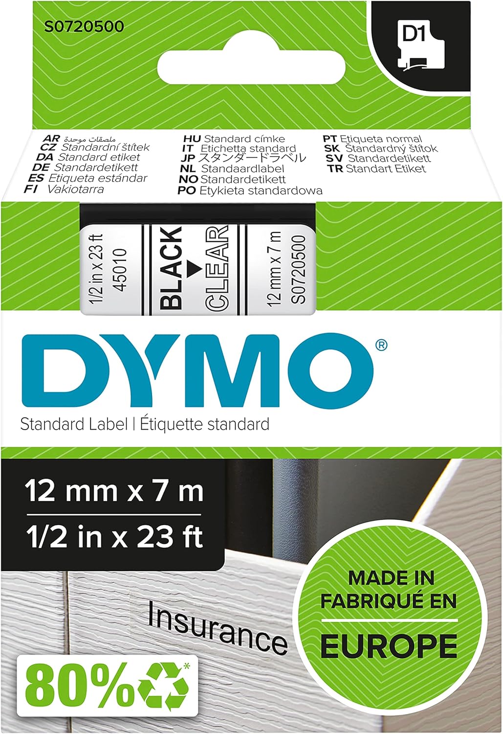 Thumbnail 6 de DYMO D1 etichette 9 x 7 mm per LabelManager