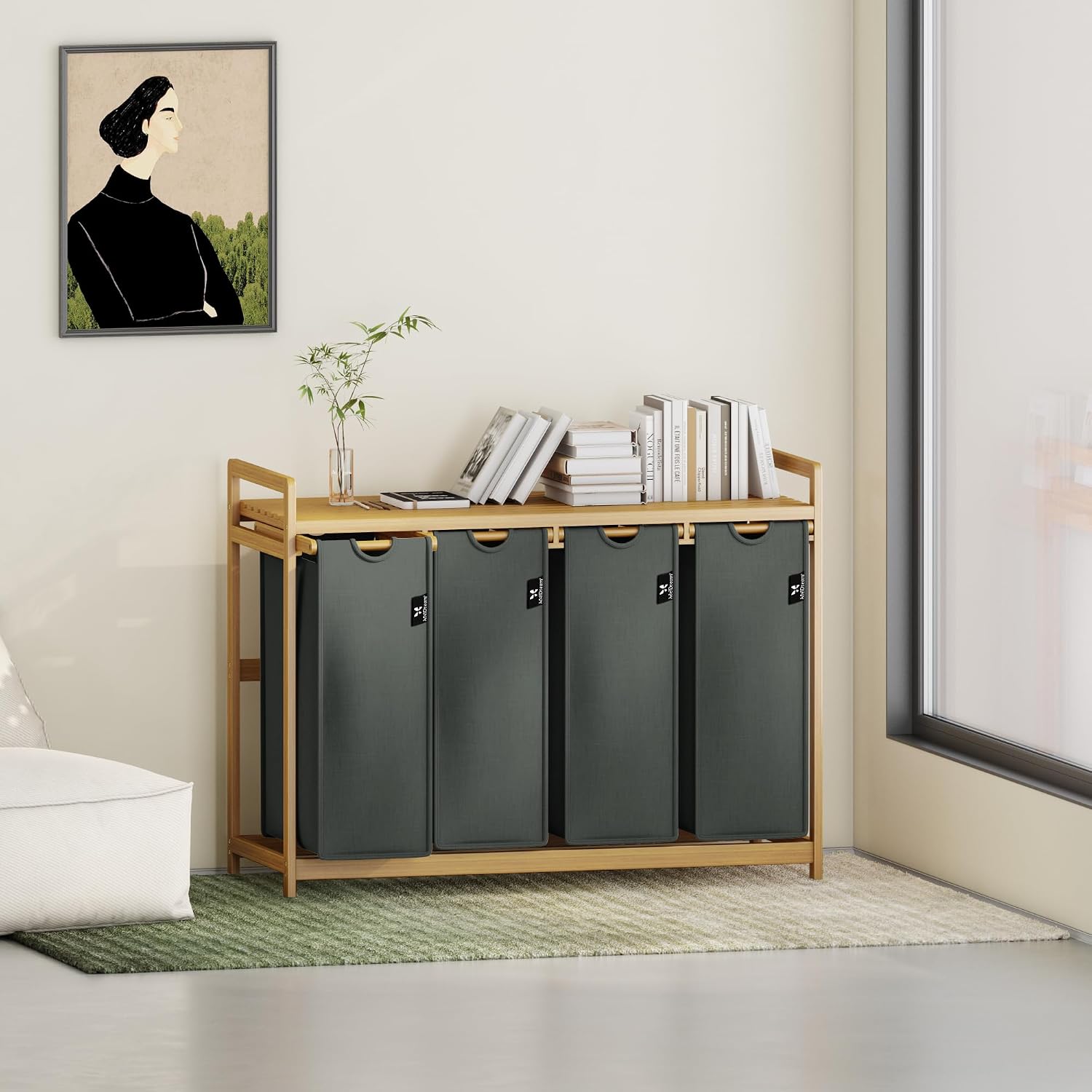 Detalle 2 de AdelDream Premium Wäschekorb 200L