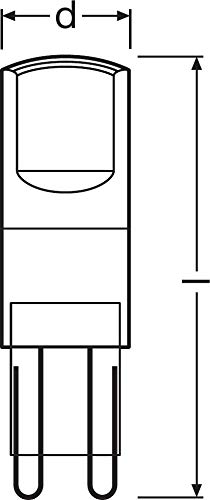 Detalle de OSRAM LED BASE PIN G9 – Lot de 3 ampoules LED 2,60 W (≈30 W incandescent), 2700 K, blanc chaud
