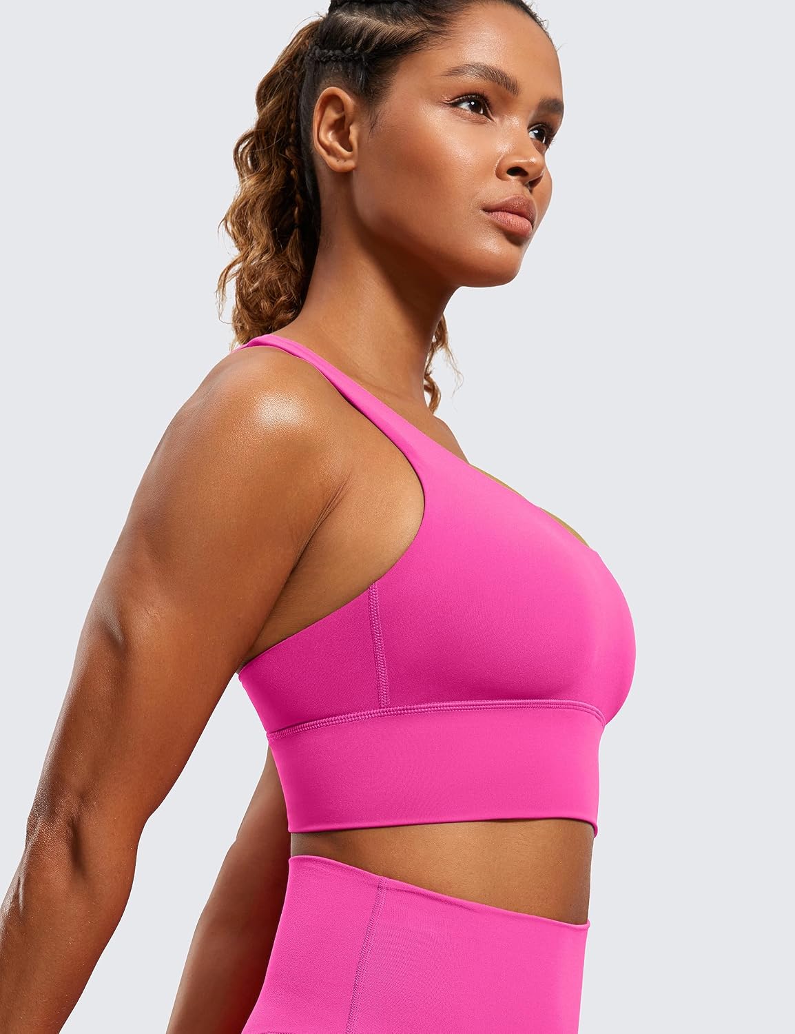 Detalle de CRZ YOGA reggiseno sportivo longline con imbottiture rimovibili e schiena a croce