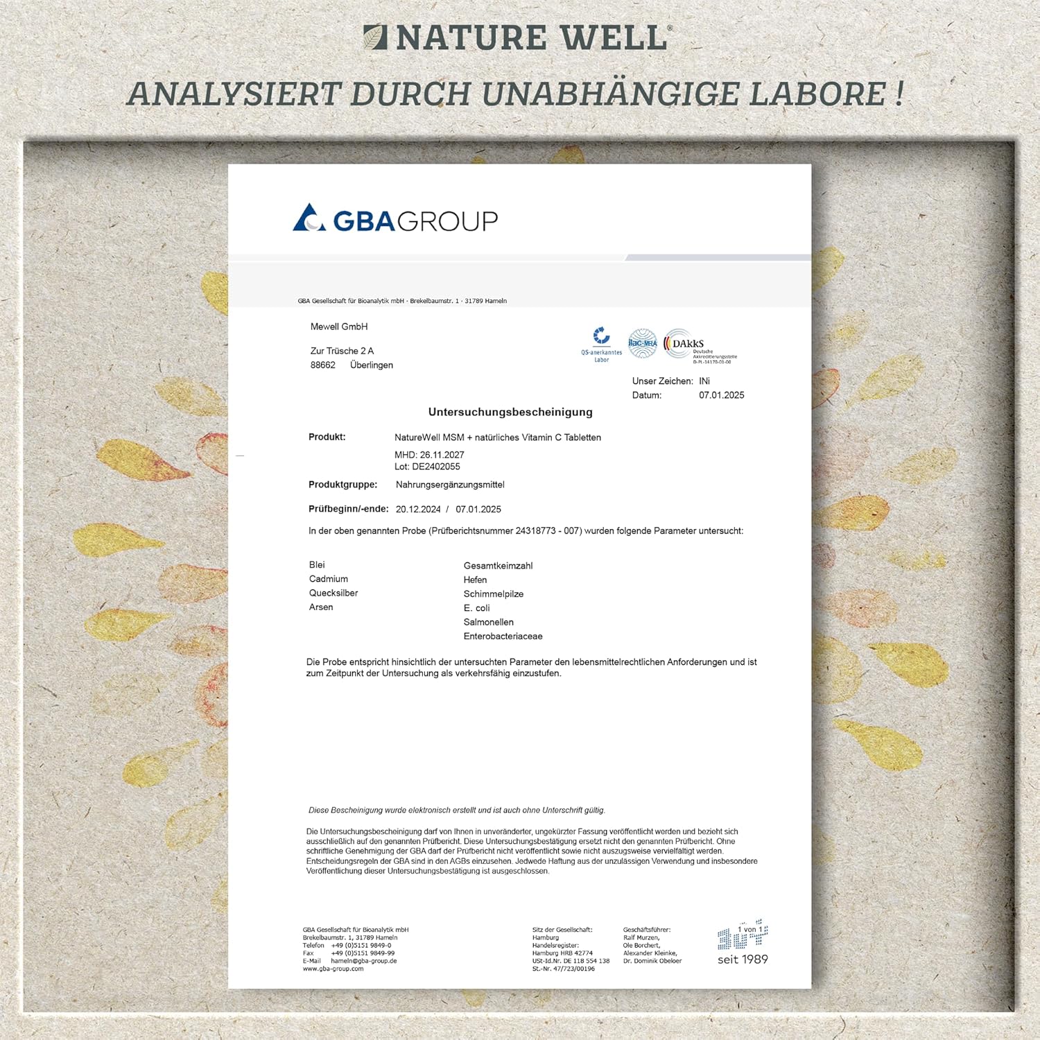 Thumbnail 4 de NatureWell MSM 2000 mg pro Tag Tabletten