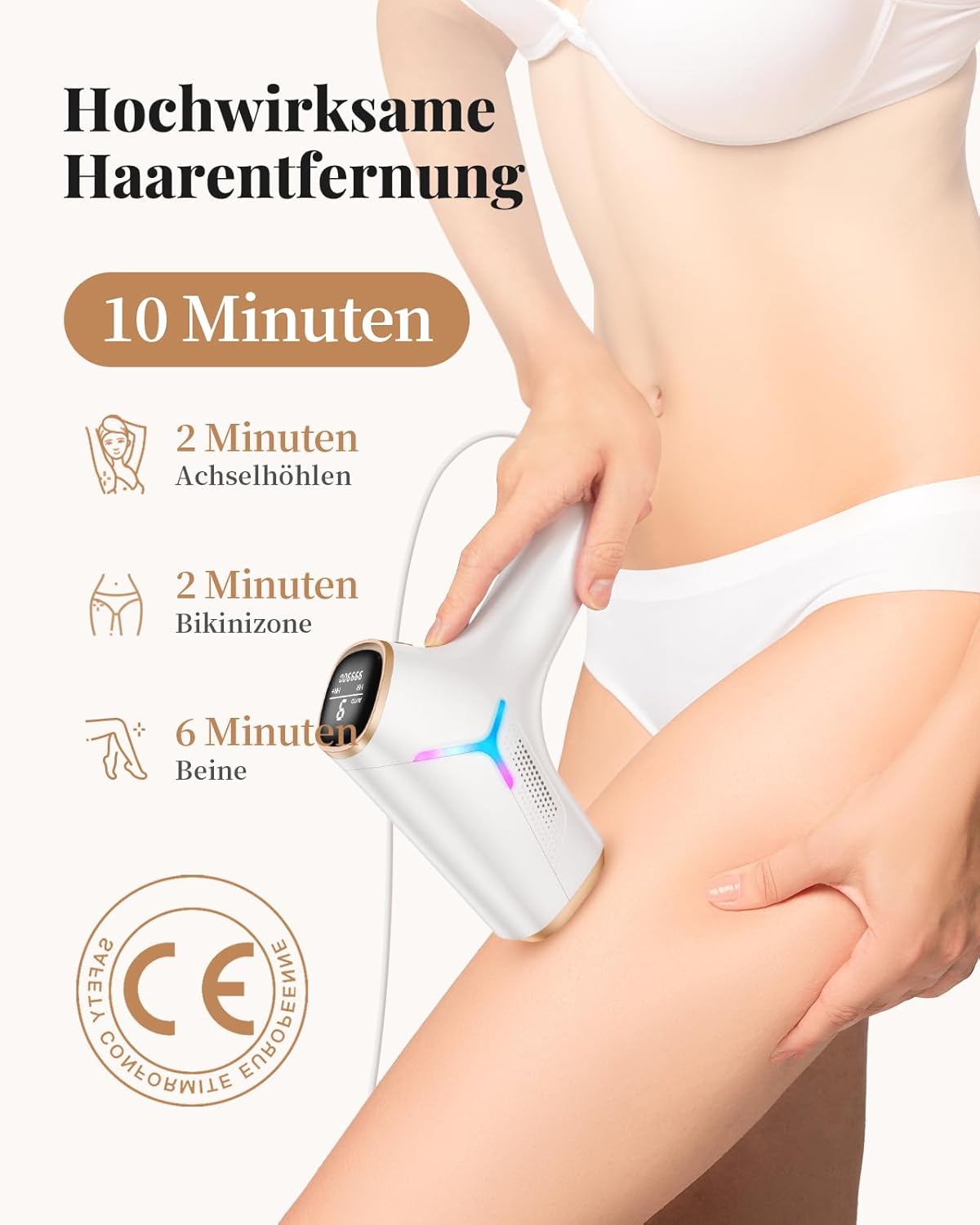 Detalle 2 de Haarlosy IPL Geräte Haarentfernung Laser 5,2 cm²