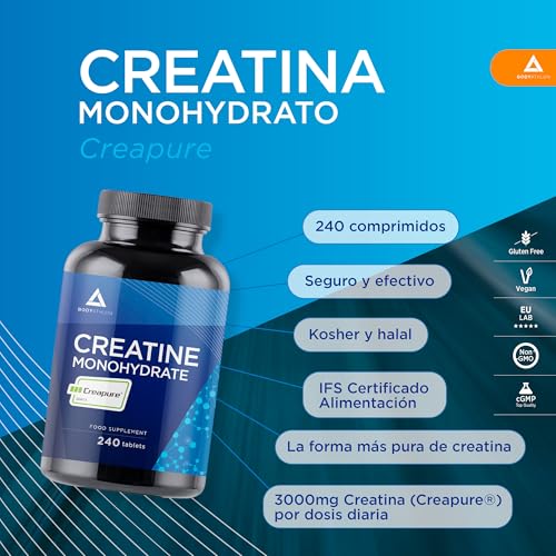 Thumbnail 3 de Bodyathlon Creatina Creapure Monohidratada 240 comprimidos – Vegana, 3000 mg diarios