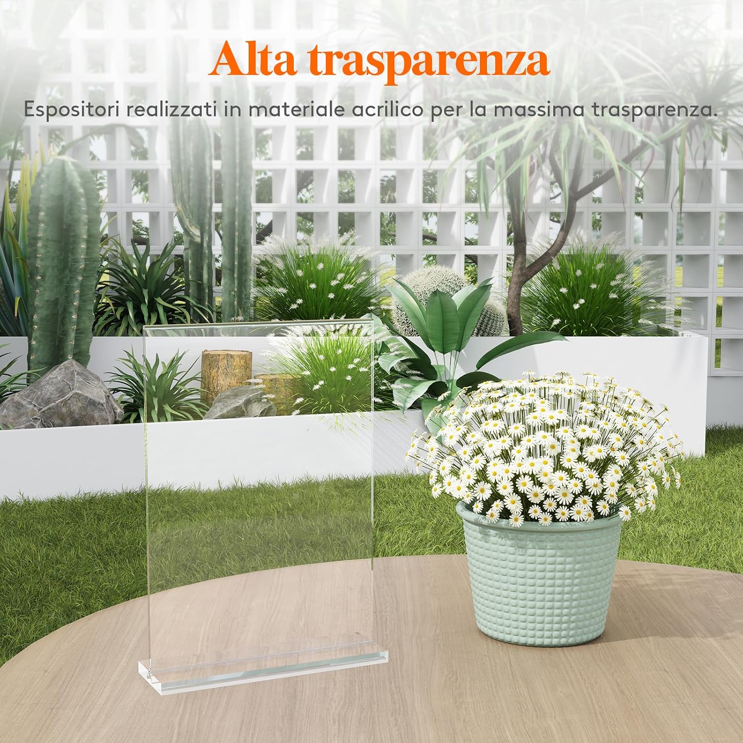 Thumbnail 6 de Lifewit 6 espositori porta depliant A4 in acrilico con cornice foto (formato T), 30 x 21 cm