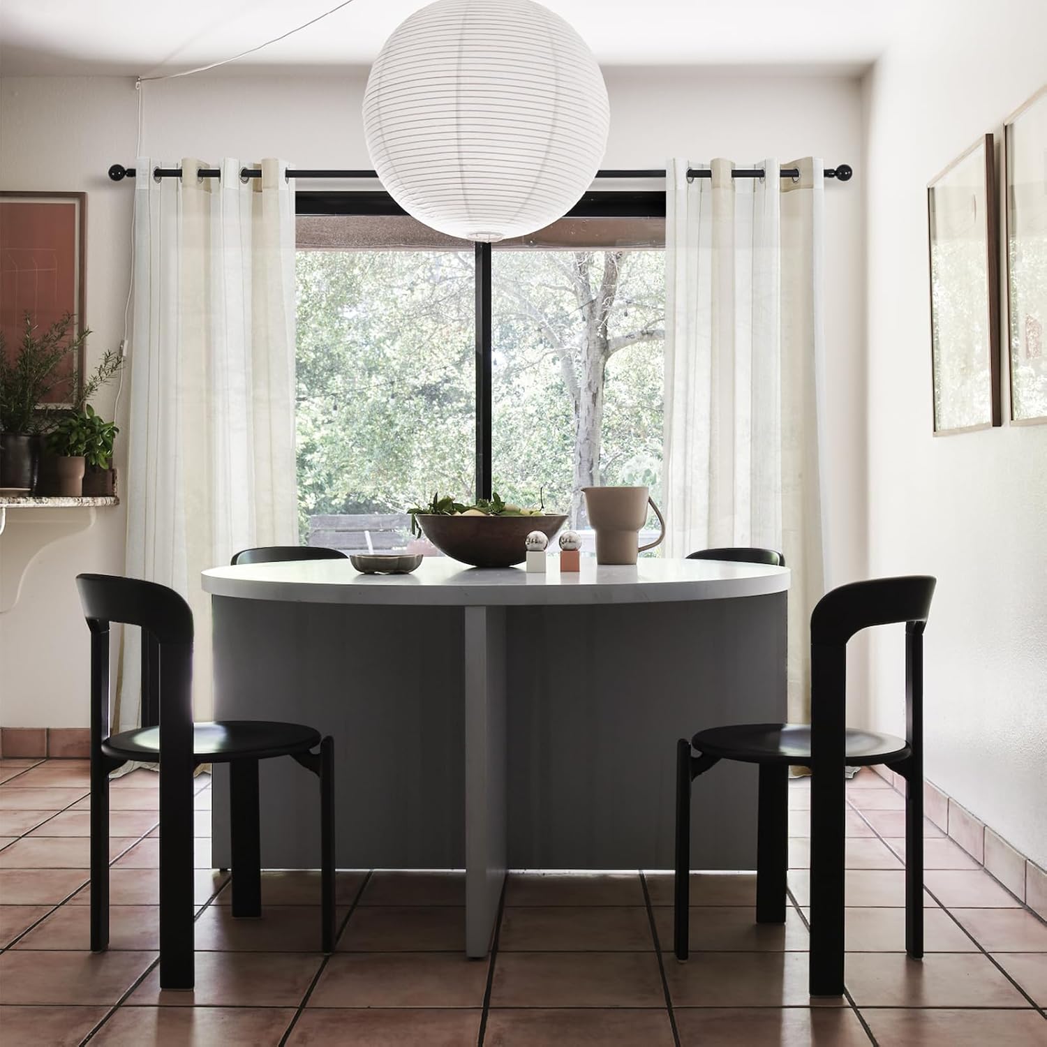 Thumbnail 6 de Topfinel Cortinas Rayadas para Sala 140x240cm 🏡 2 Piezas Blancas y Caqui