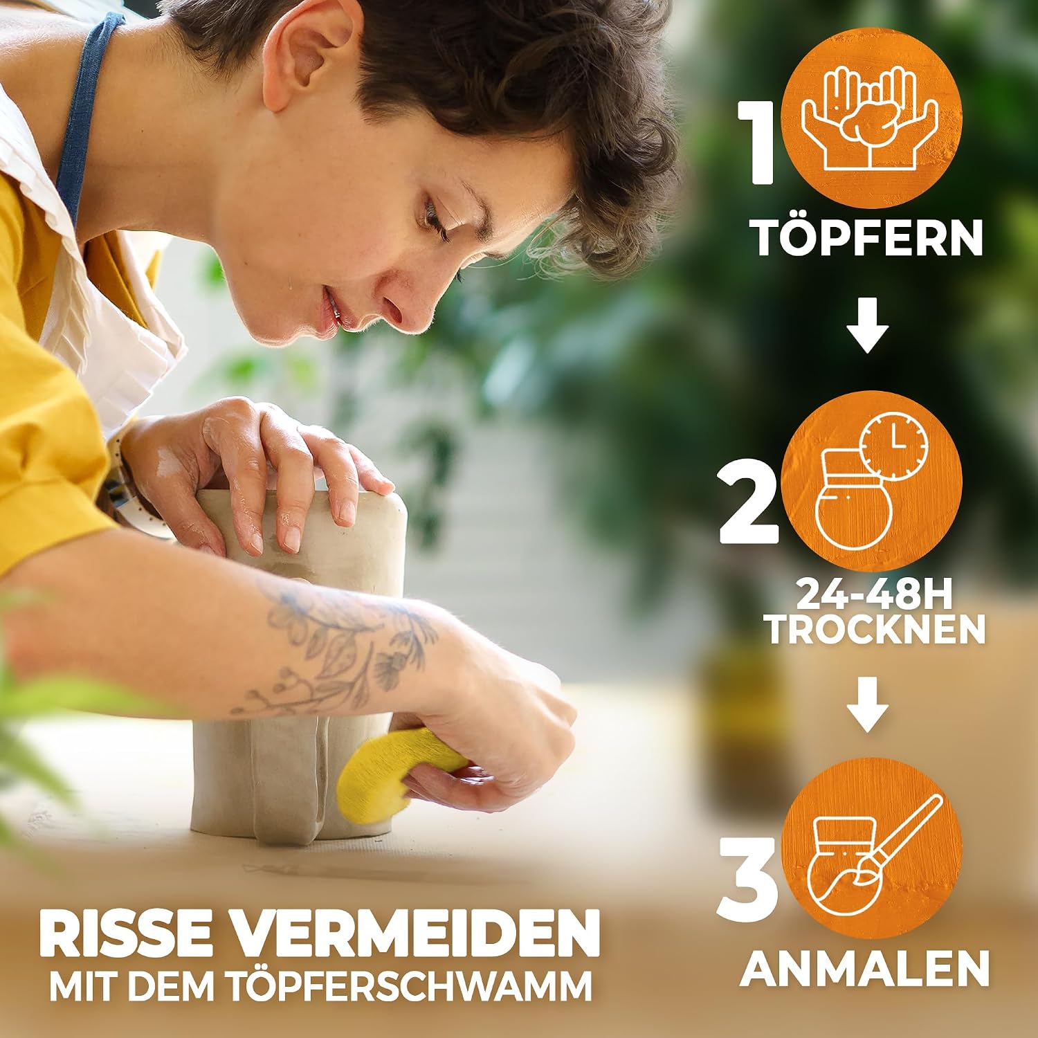 Thumbnail 4 de KreaBella Töpferset DIY 1 Set 🎨