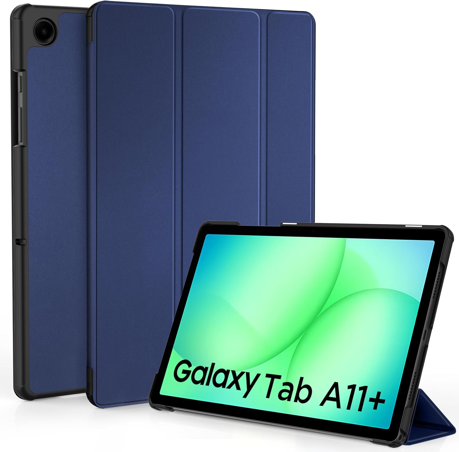 Detalle de EasyAcc Hülle für Samsung Galaxy Tab A11+ / A9+ 11 Zoll (2025) – Ultradünn mit Standfunktion & Auto Sleep/Wake, Dunkelblau