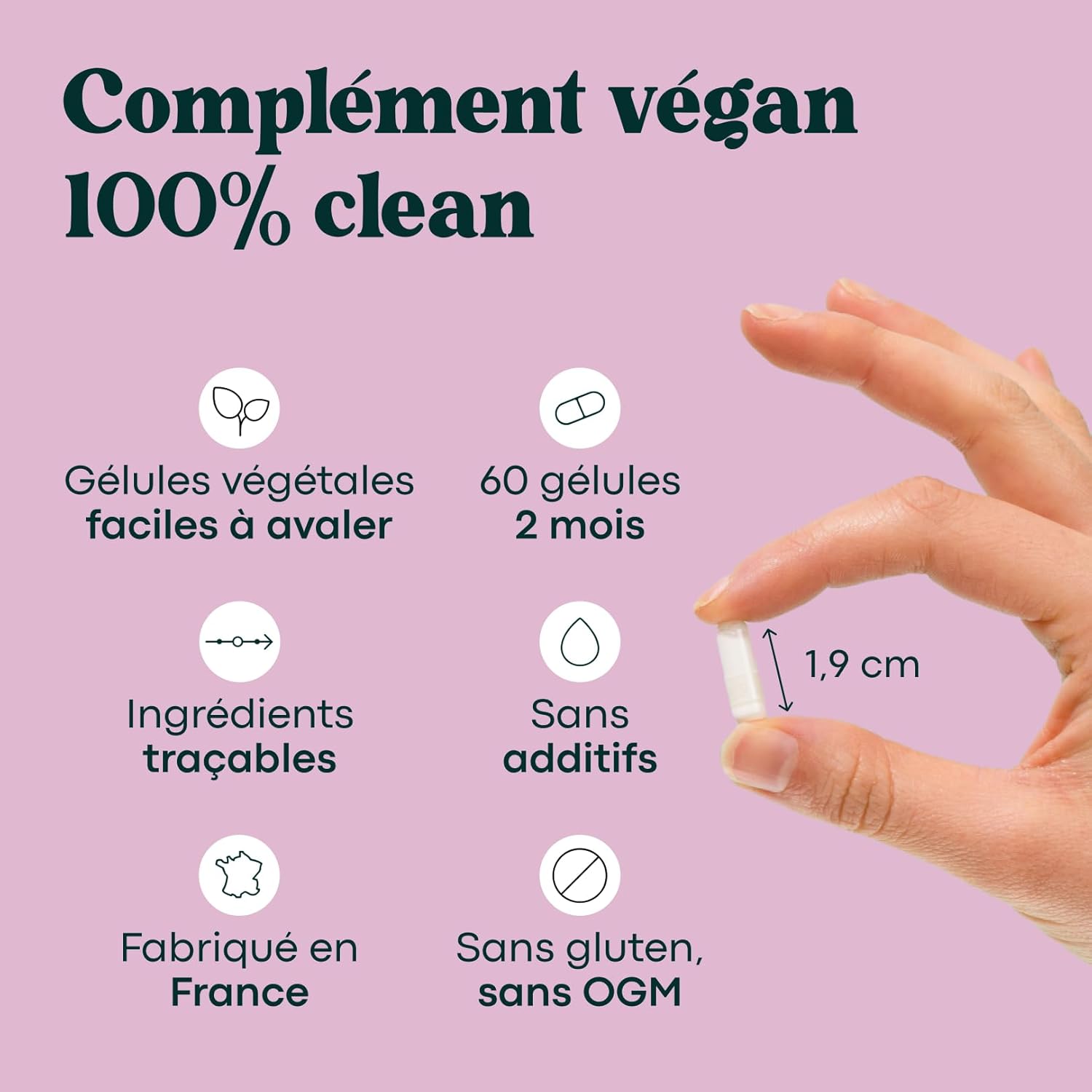 Thumbnail 3 de Vitamine B12 1000 µg Vegan Essentials by Novoma (cure 2 mois, méthylcobalamine) – 60 gélules