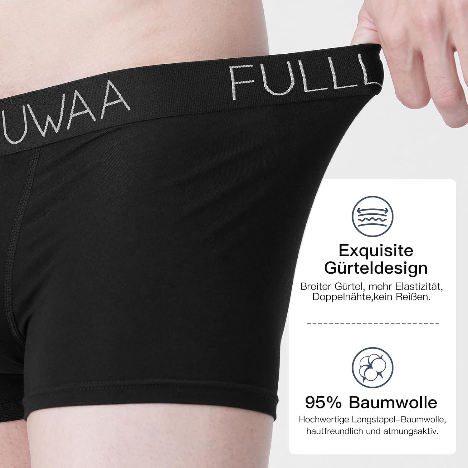 Detalle 1 de Fullluwaa Boxershorts Herren 8er Pack