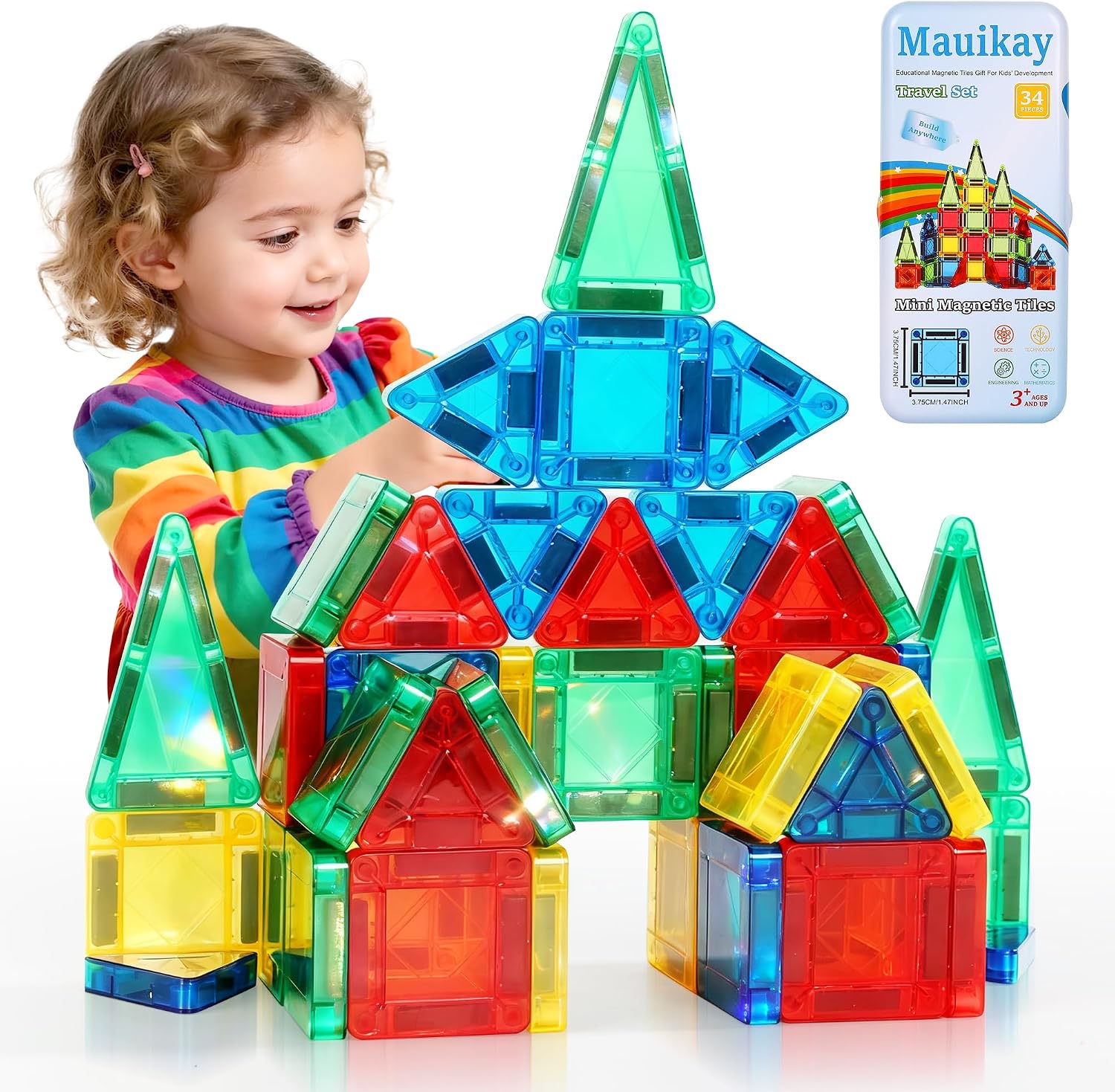 Detalle de Mauikay Mini Magnetbausteine Reiseset 1 Stück