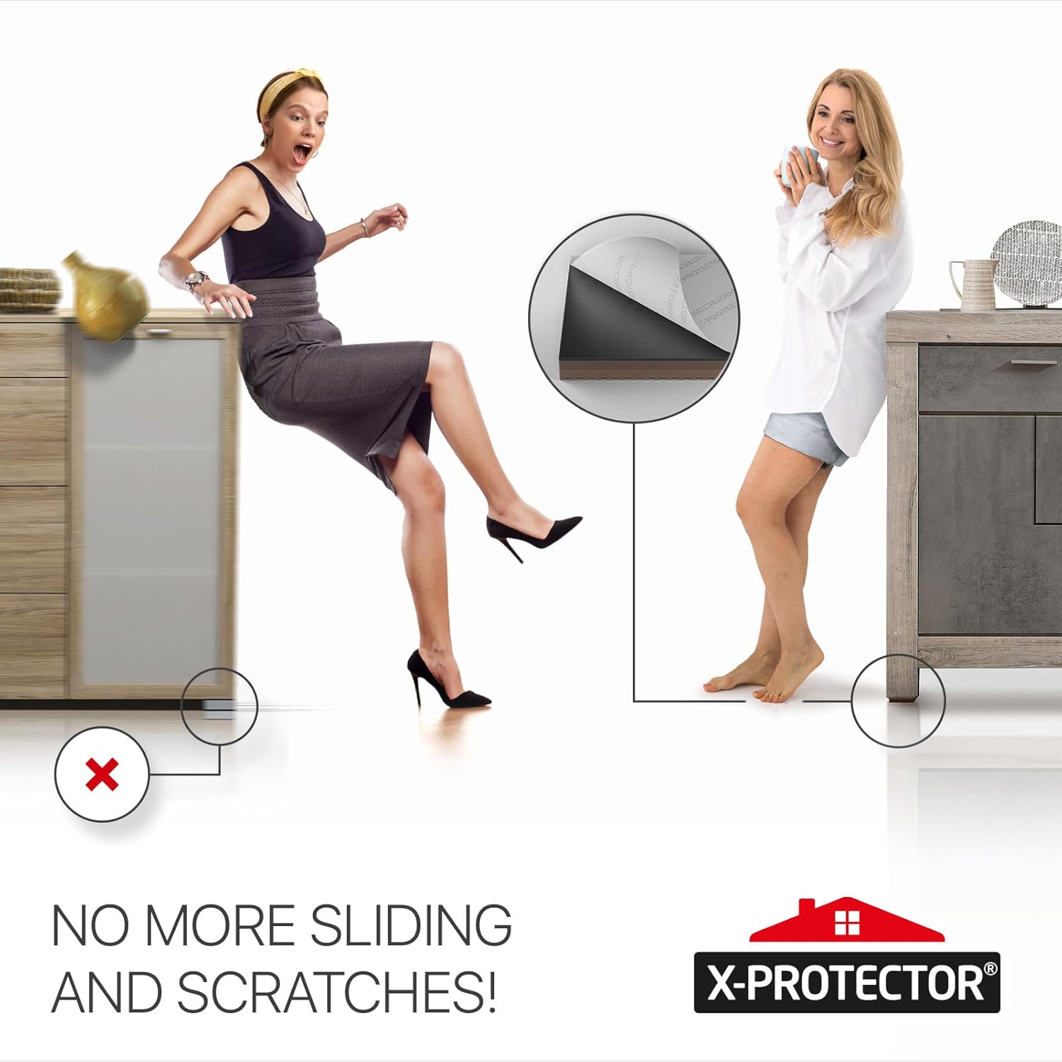 Thumbnail 5 de FURNITURE PADS X-PROTECTOR Premium Non Slip Pads (16 x 50mm) – Floor Protectors for Furniture Feet