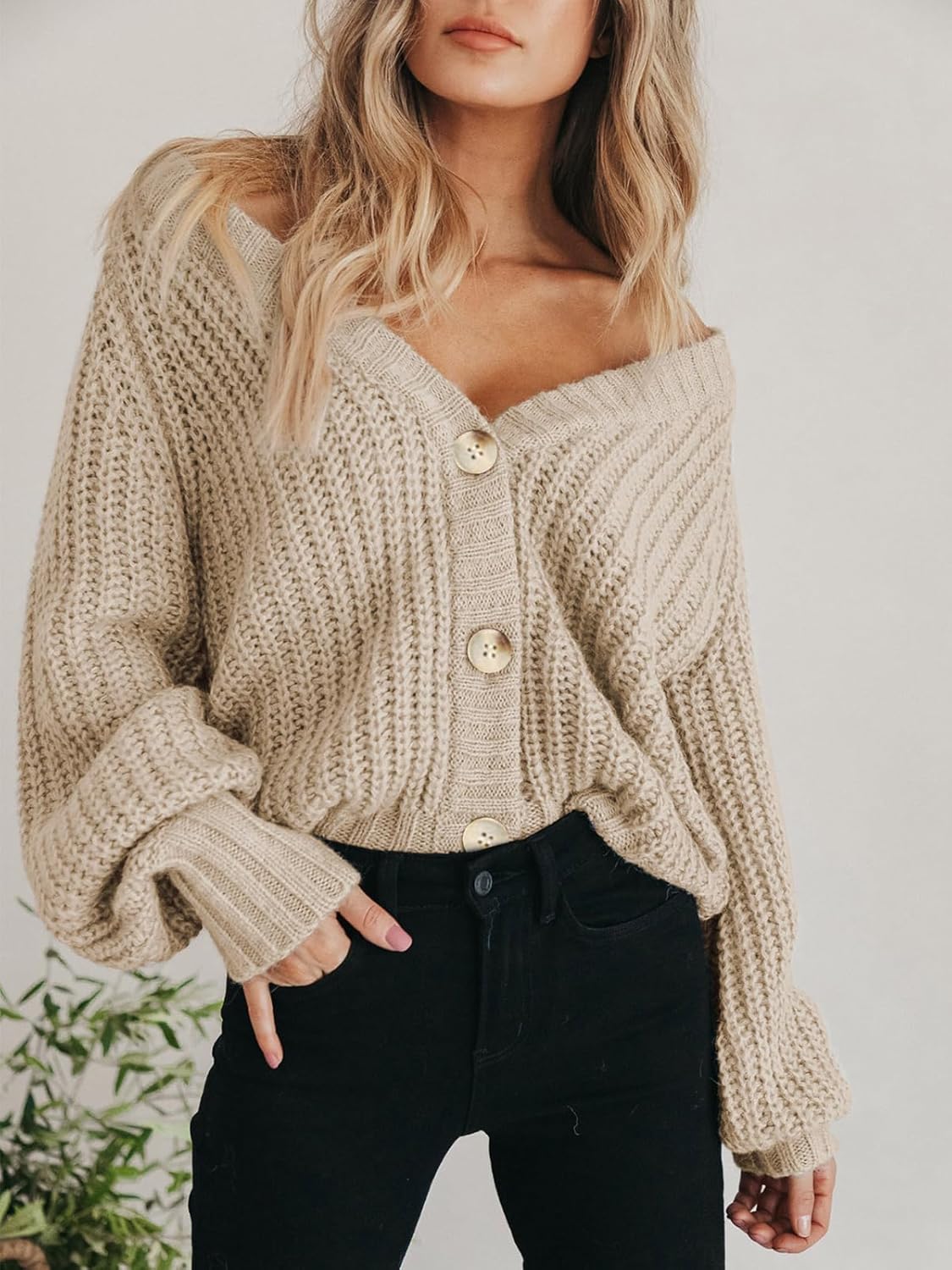 Thumbnail 4 de PRETTYGARDEN Chunky Knit Cardigan S-L