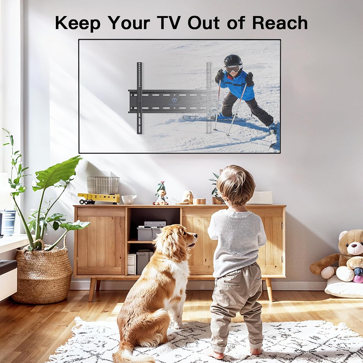 Thumbnail 5 de PERLESMITH Fixed TV Wall Mount 115 lb