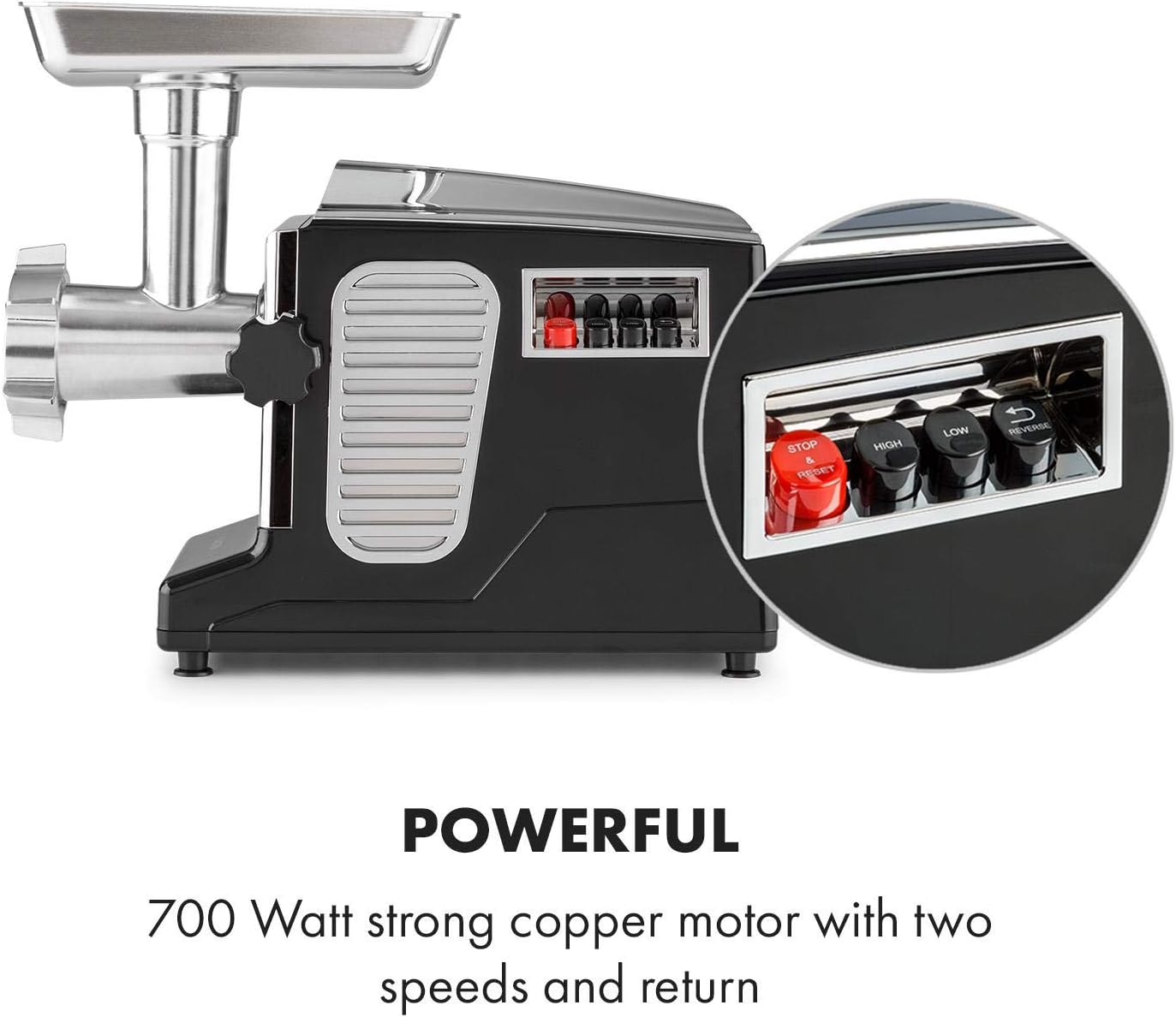 Thumbnail 4 de Klarstein Kraftprotz Picadora de Carne 700W, 2 Velocidades 🥩