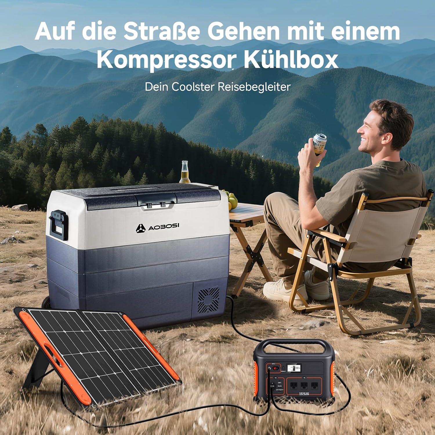 Thumbnail 6 de AAOBOSI Kompressor Kühlbox 60 L Dual Zone