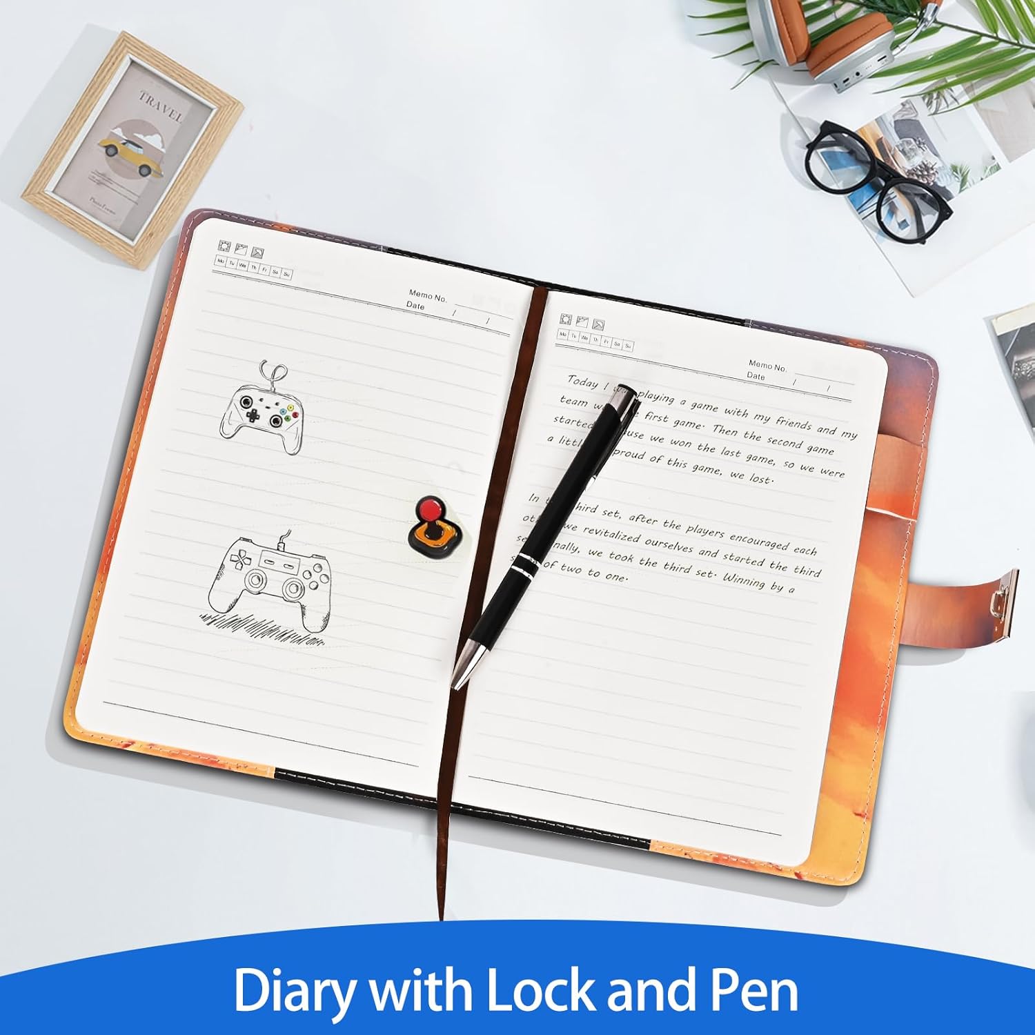 Thumbnail 4 de Folxakdis Journal Intime Garçon avec Cadenas – Carnet secret pour 8–16 ans