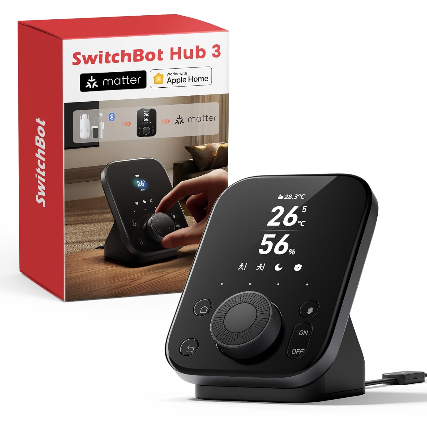 Detalle de SwitchBot Hub 3: All-in-One Home Automation & Matter Bridge