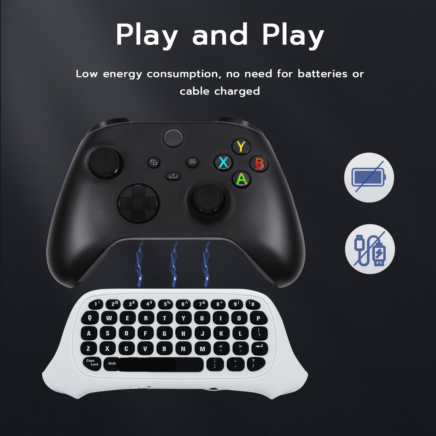 Thumbnail 6 de Mcbazel Kabellose Xbox Tastatur QWERTY 47 Tasten