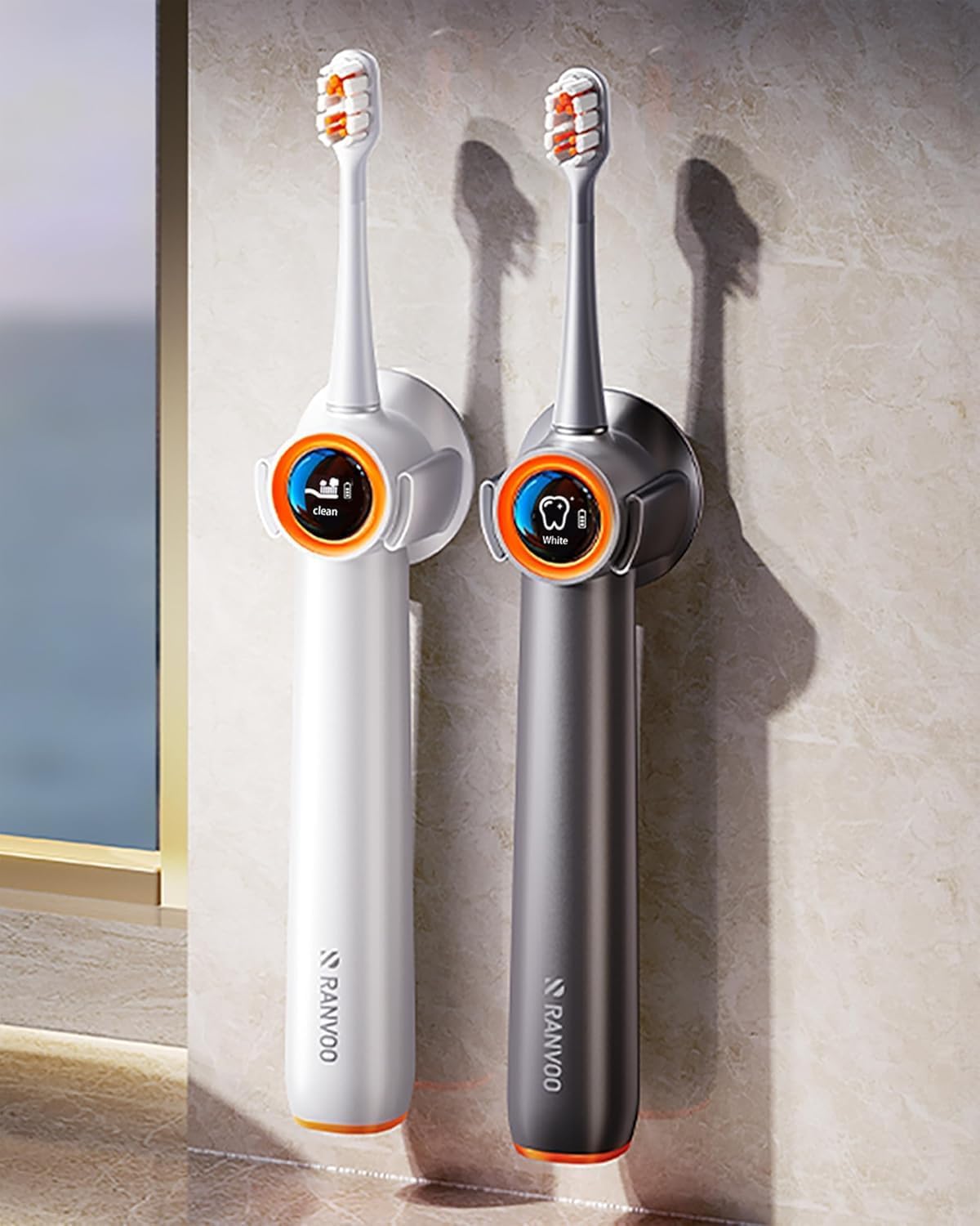 Detalle de RANVOO AirJet Max Jet Clean electric toothbrush 🪥